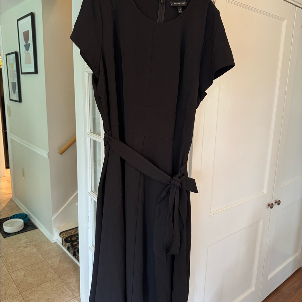 Lane Bryant Elegant Black Long Sleeve Dress